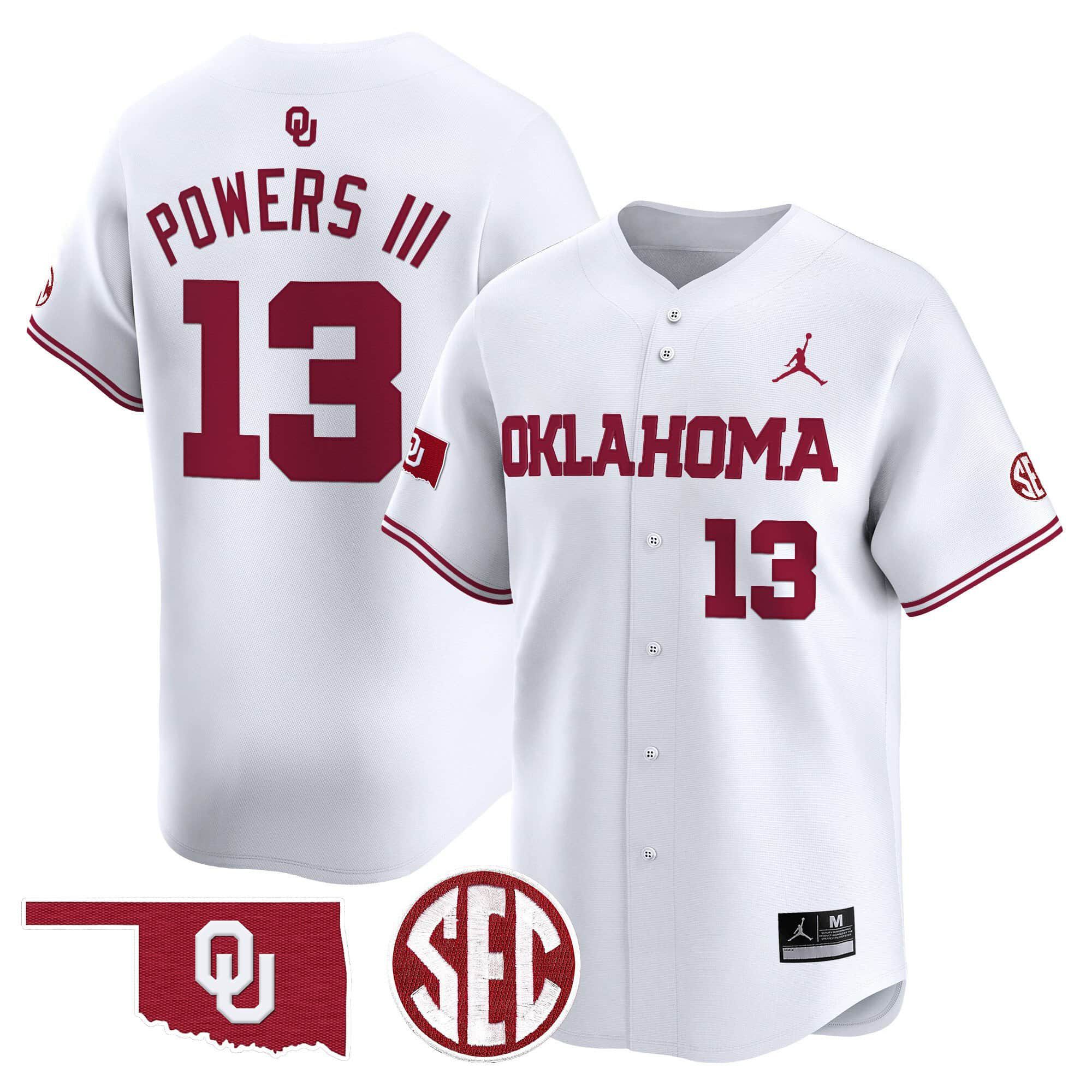 Men Oklahoma Sooners #13 Powers iii White 2024 Vapor Premier Limited NCAA Jersey->indianapolis colts->NFL Jersey